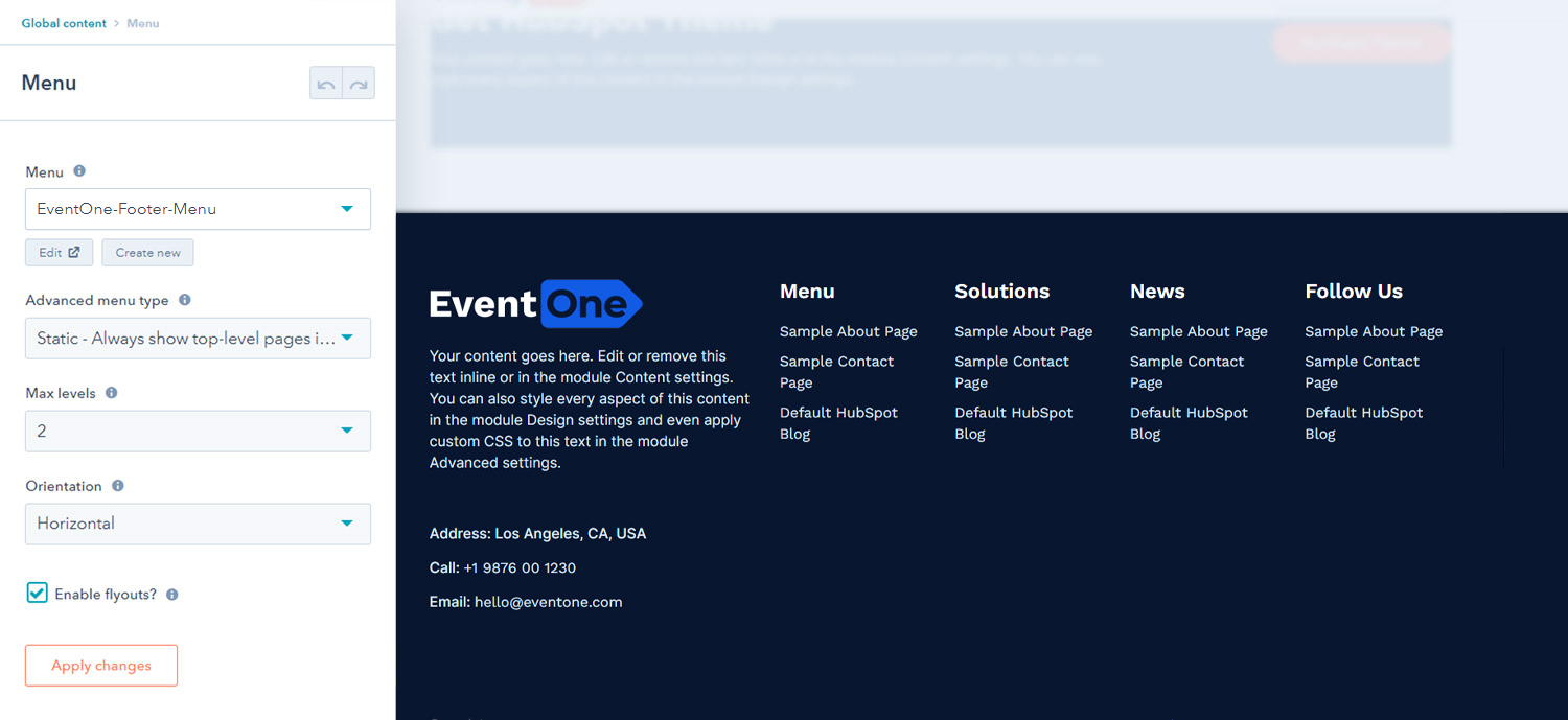 Footer Links