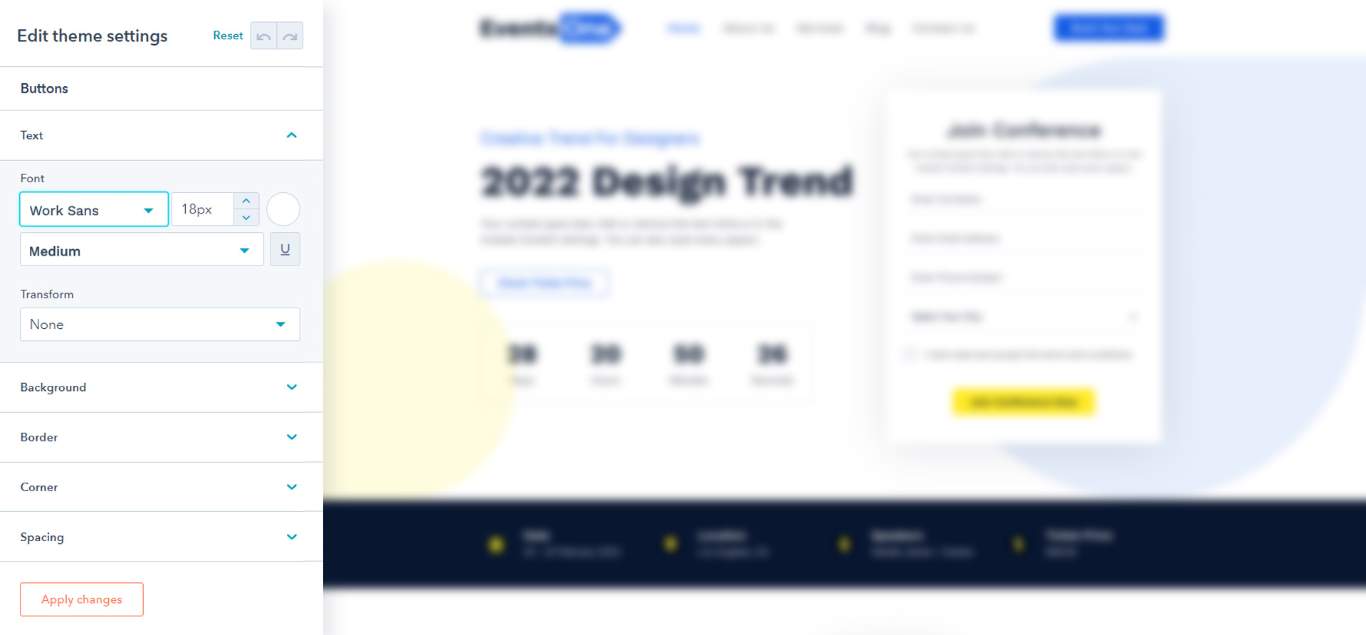 Theme Custom Button